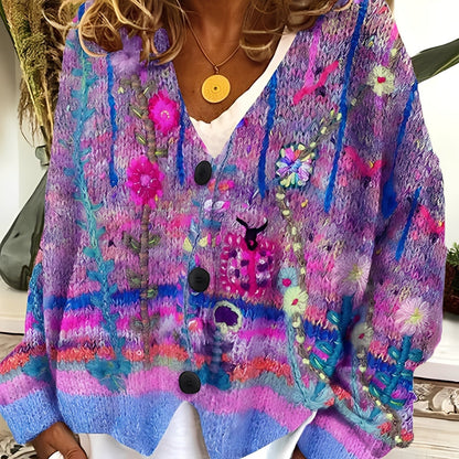 Daphné - Barwny i wygodny sweter dla kobiet