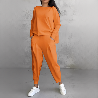 Lilian - Modny zestaw koszuli i spodni dla kobiet