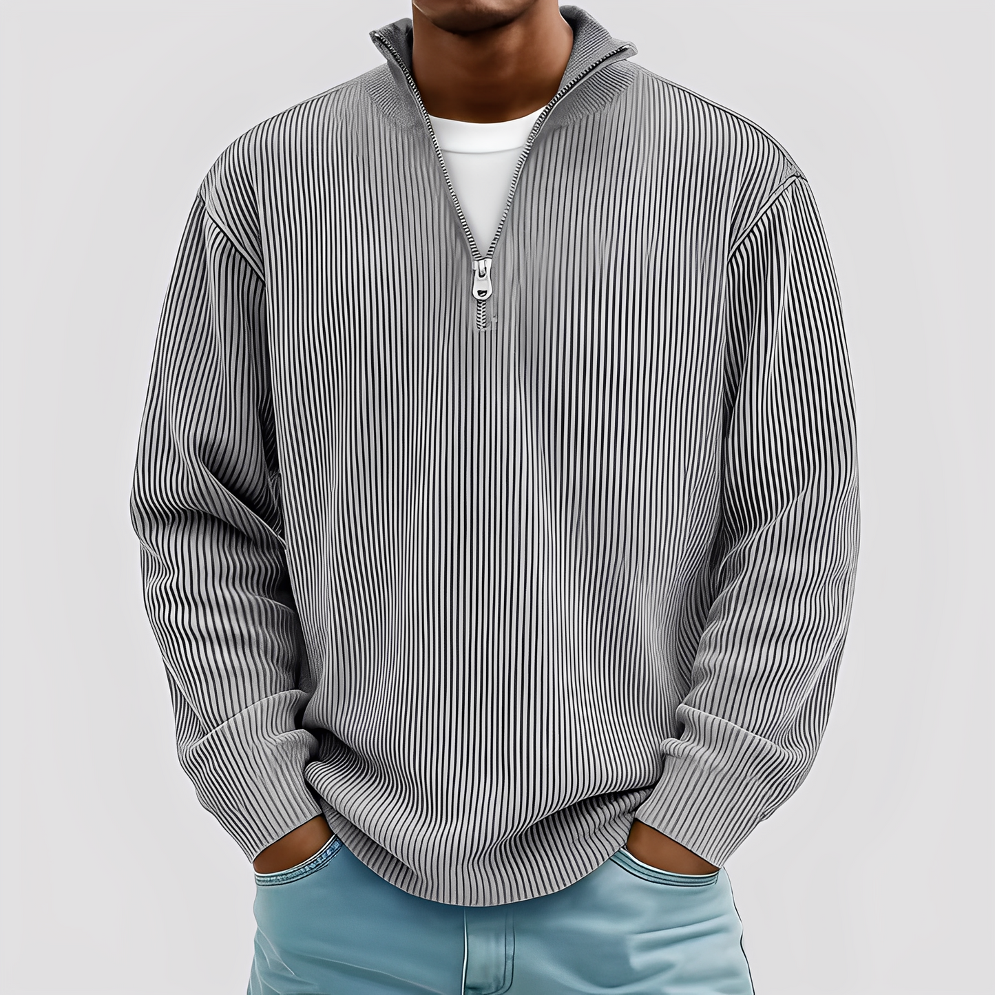 Henry - Nowoczesny, luźny, ciepły sweter dla mężczyzn