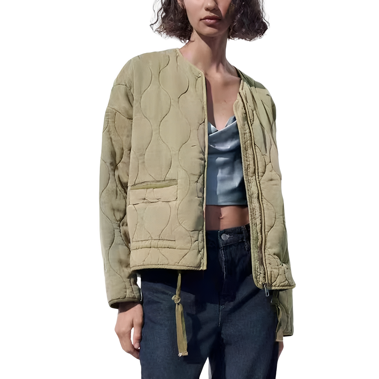 Chloe - Stylowa, luźna kurtka pikowana dla kobiet