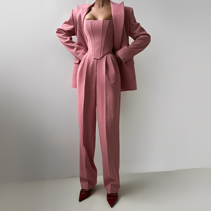 Annadine - Stylowy i komfortowy zestaw 3-częściowy dla kobiet