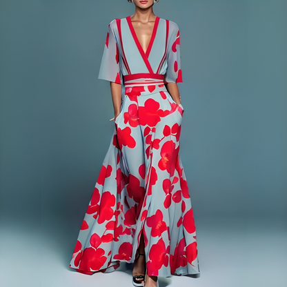 Genesa - Stylowa sukienka z krótkimi rękawami dla kobiet