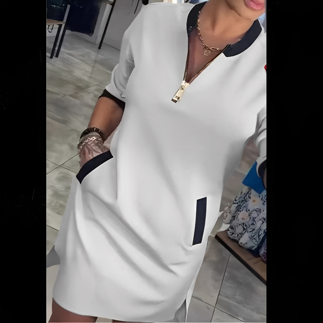 Angelena - Stylowa sukienka z długimi rękawami dla kobiet