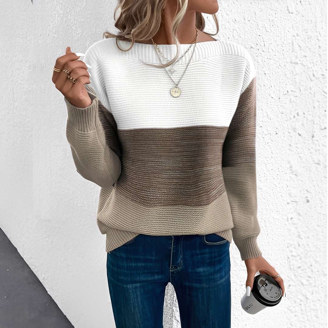 Anelie - Trendy sweter dziany dla pań