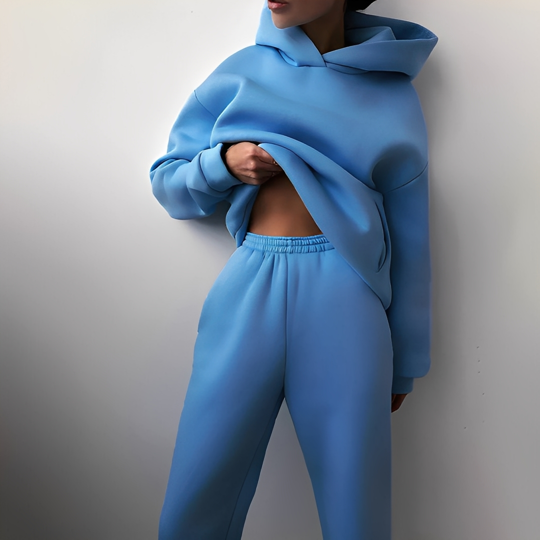 Disserre - Zestaw damski: bluza z kapturem i spodnie