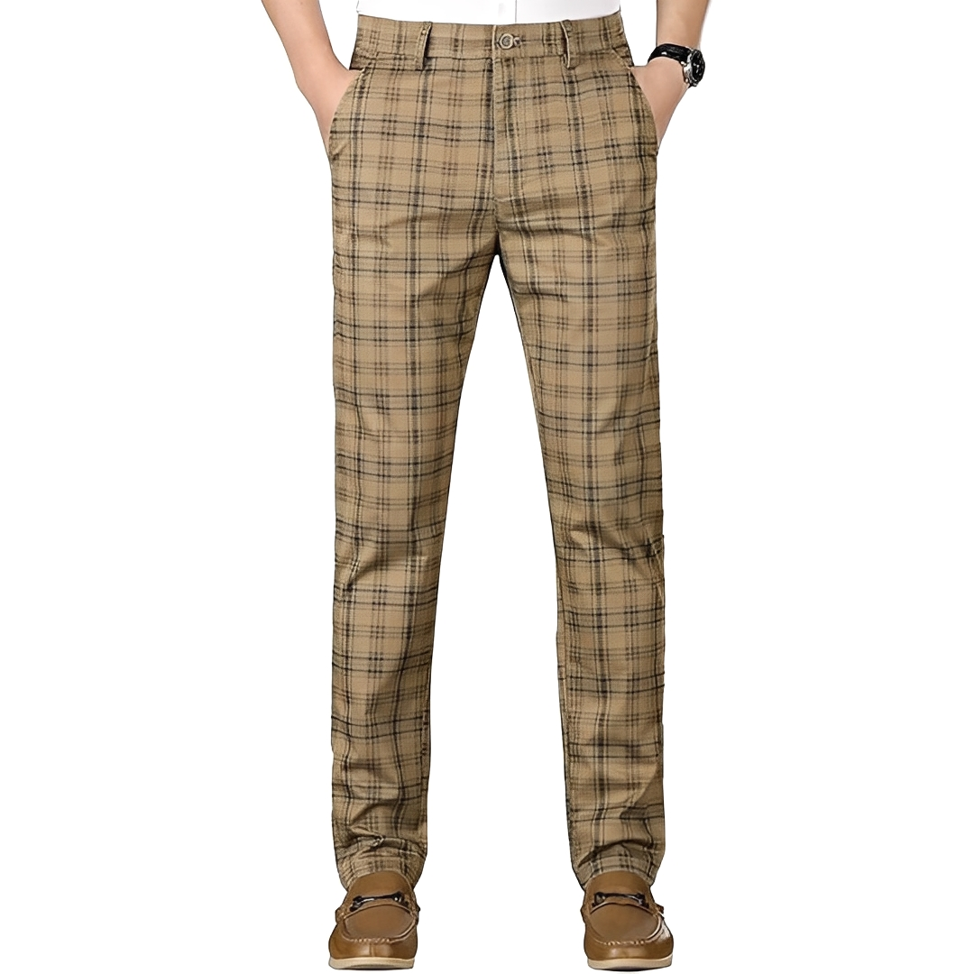 Hayavert - Stylowe męskie spodnie w kratę