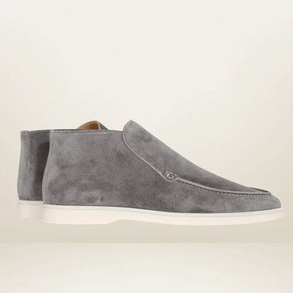 Argyle - Męskie loafersy z zamszu