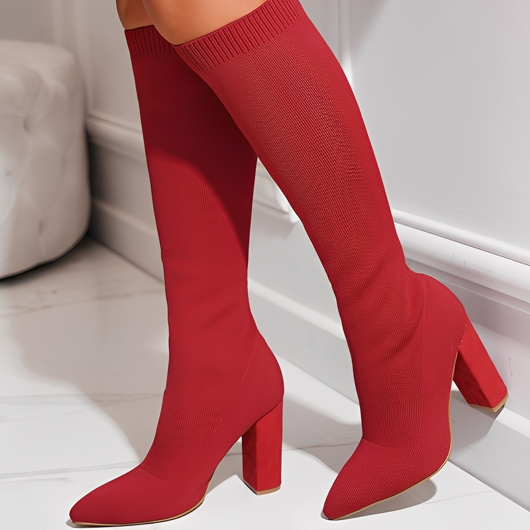 Marilyne - Eleganckie dzianinowe botki dla kobiet