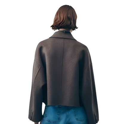 Evaline - Damska swobodna kurtka z guzikami