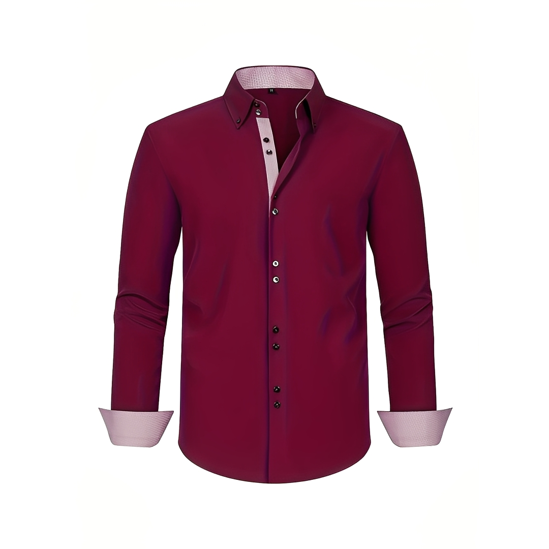 Cirk - Męskie elastyczne polo z długim rękawem