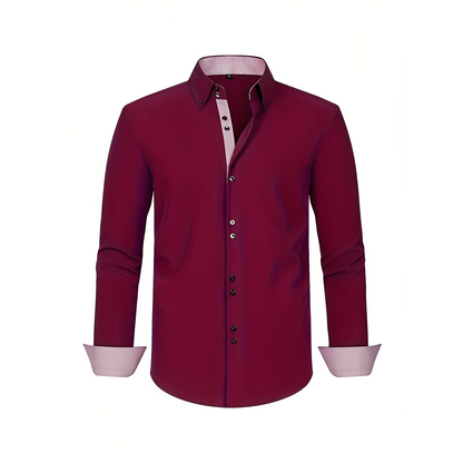 Cirk - Męskie elastyczne polo z długim rękawem