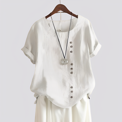 Isabelle - Wygodna koszulka z krótkimi rękawami dla kobiet