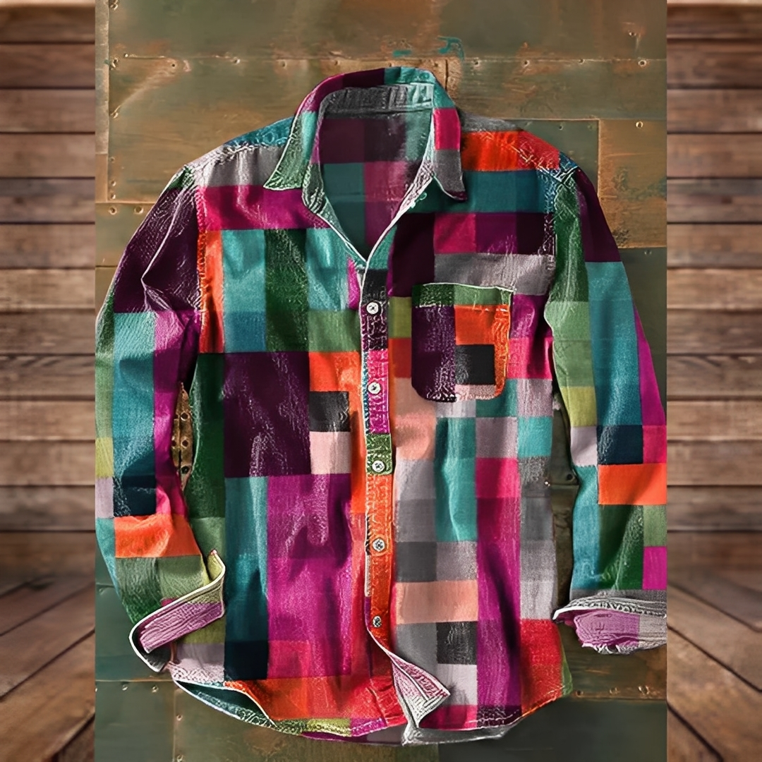 Gontran - Stylowa koszula męska z funkcjonalną kieszenią