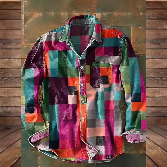 Gontran - Stylowa koszula męska z funkcjonalną kieszenią