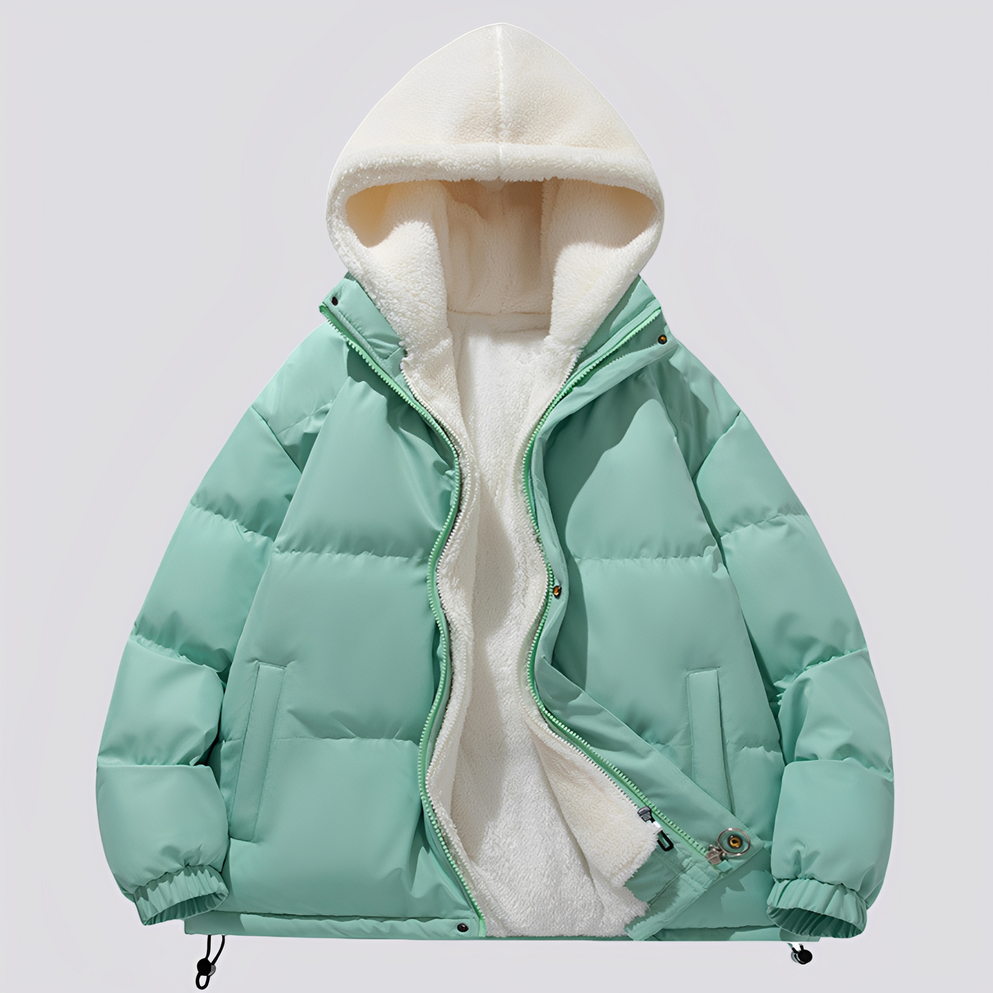 Gary - Ciepła męska kurtka z kapturem i zamkiem