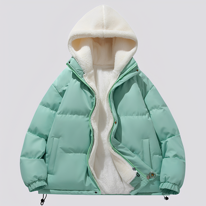 Gary - Ciepła męska kurtka z kapturem i zamkiem