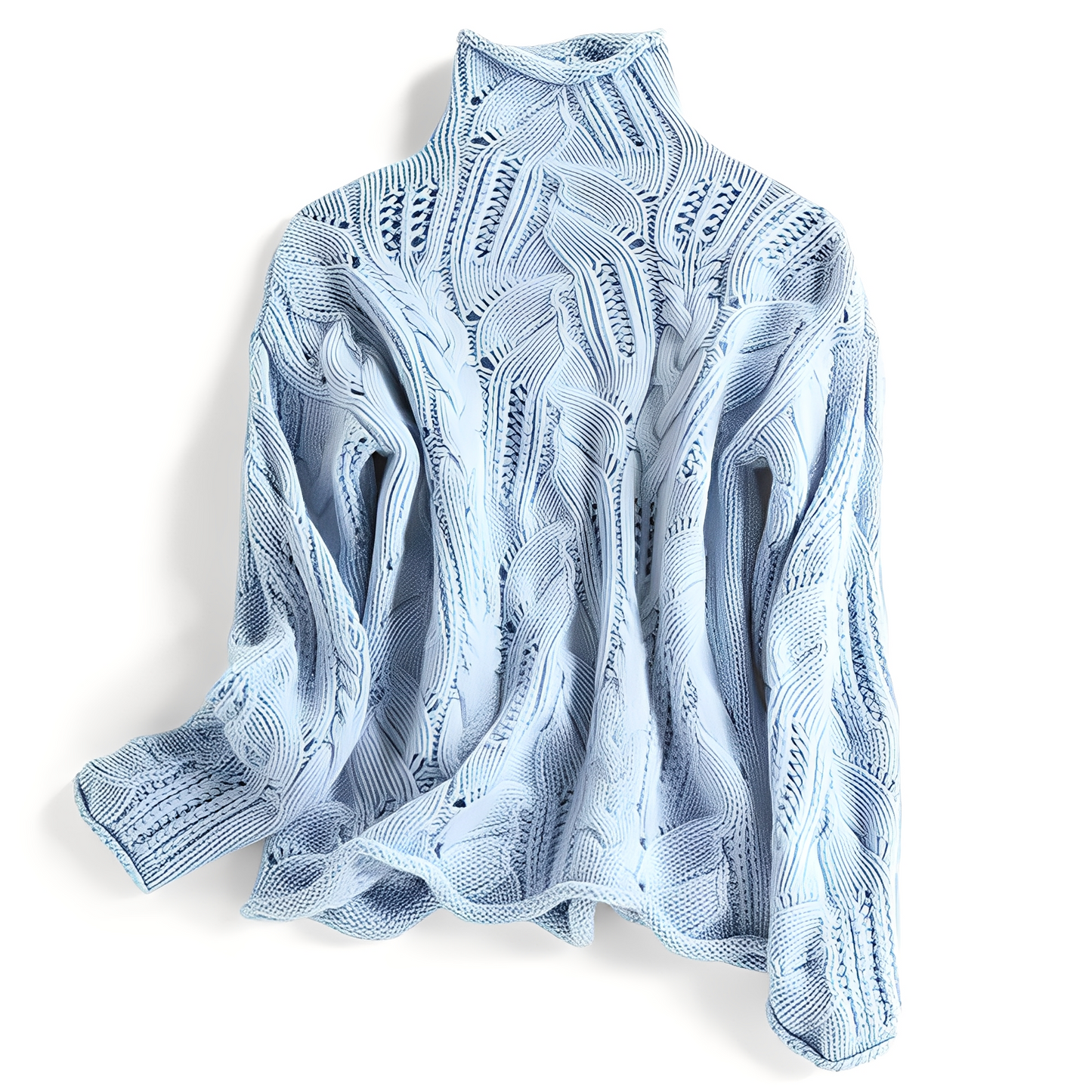 Remy - Damski kaszmirowy sweter z wycięciami