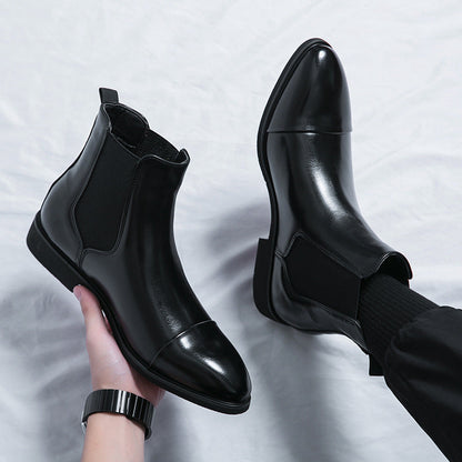 Kennith - Stylowe, codzienne skórzane buty Chelsea dla mężczyzn