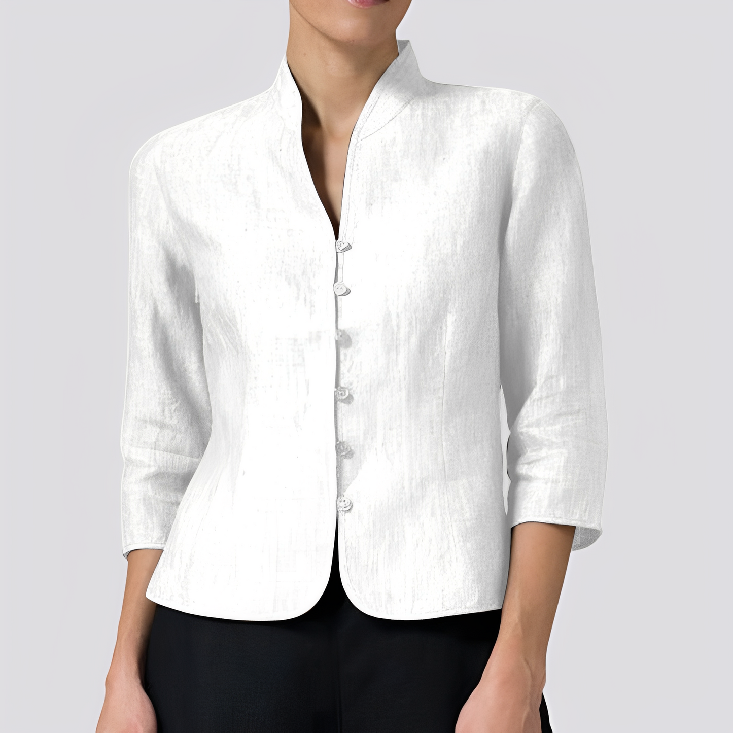 Alesha - Klasyczna bluzka z długim rękawem dla kobiet