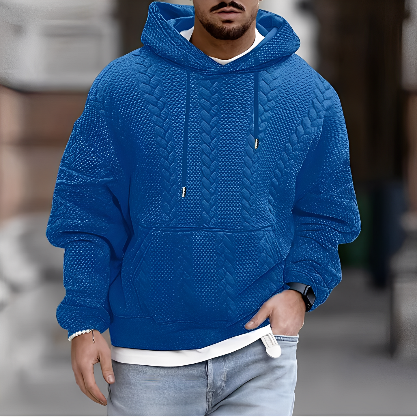 Wallis - Modna, swobodna bluza z kapturem dla mężczyzn