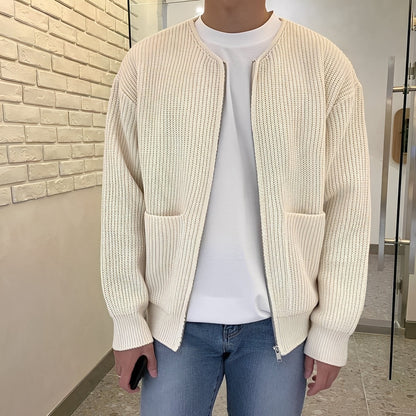 Lyam - Kardigan modny z kieszenią dla mężczyzn