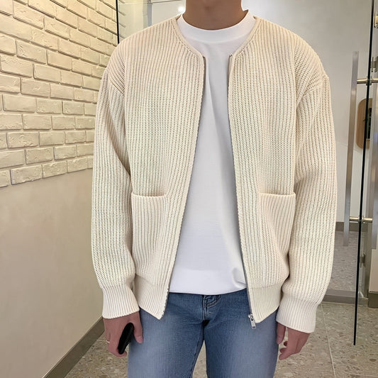 Lyam - Kardigan modny z kieszenią dla mężczyzn