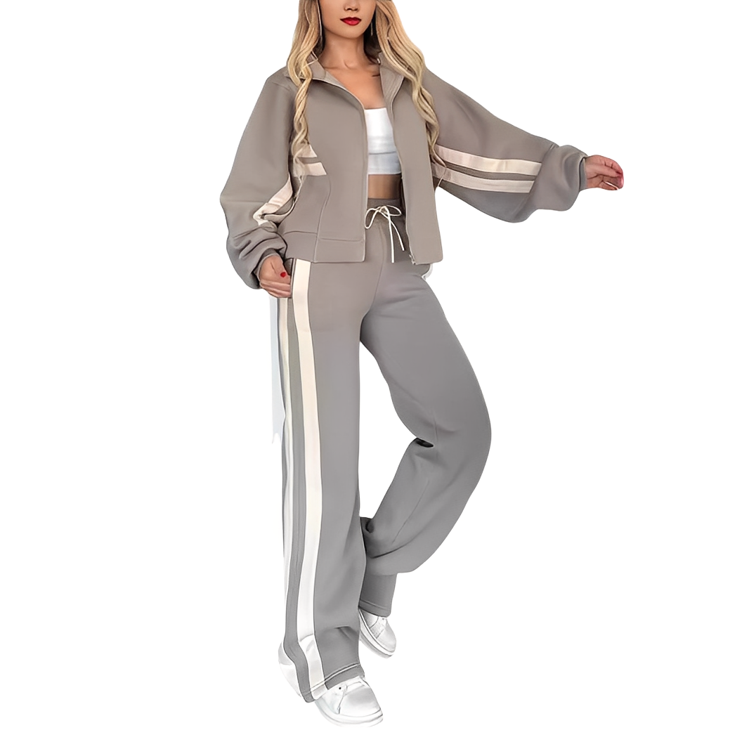 Maddie - Stylowy dwuczęściowy zestaw sportowy dla kobiet