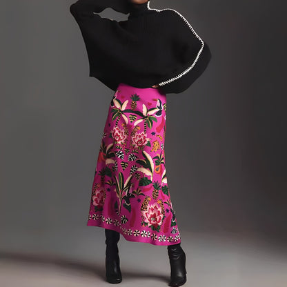 Chanie - Stylowa sukienka w kwiaty dla kobiet