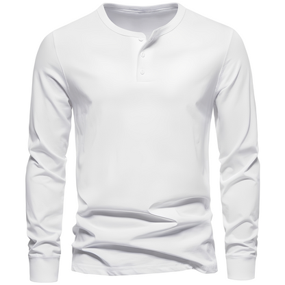 Nowell - Luźna, miękka koszula z długim rękawem dla mężczyzn