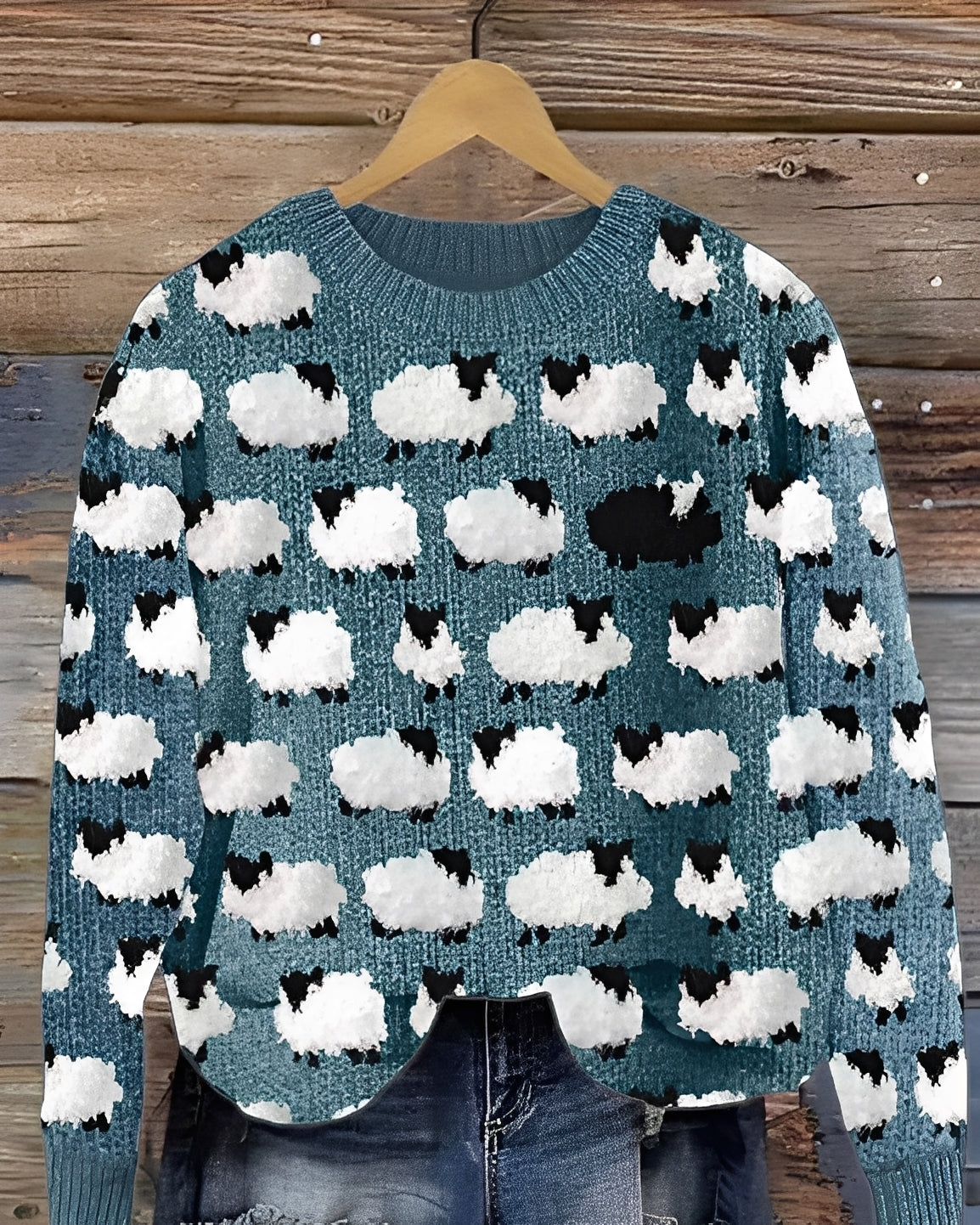 Shannah - Wygodny damski sweter z eleganckim wzorem