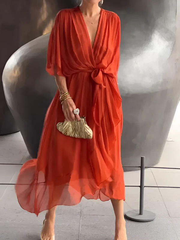 Seraphina – Midi sukienka z łatwym zapięciem