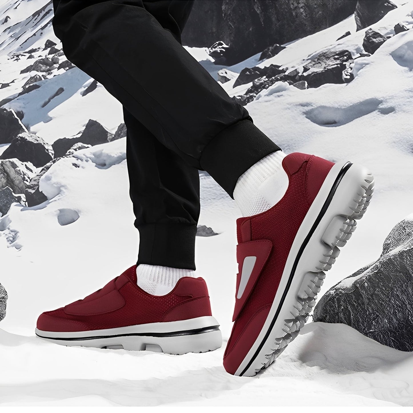 Justin - Stylowe płaskie buty z białą podeszwą dla kobiet