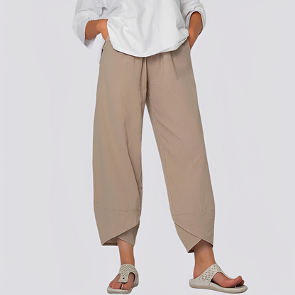Jessica - Stylowe spodnie z szerokimi nogawkami dla kobiet