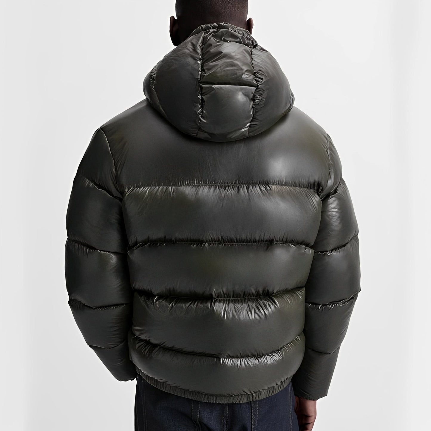 Myles - Męska gruba puchowa kurtka z kapturem