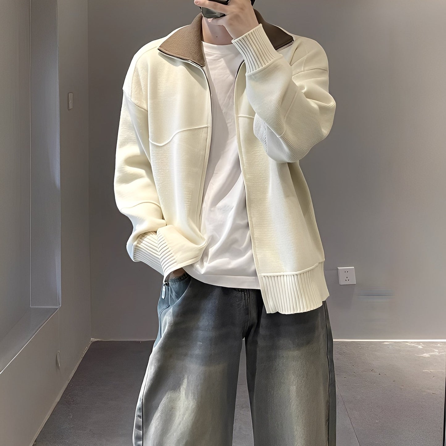 Henry - Elegancki, swobodny kardigan dla mężczyzn