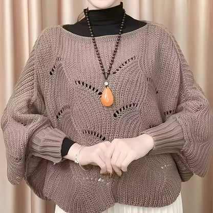 Celestine - Damski termosweter z szerokimi rękawami