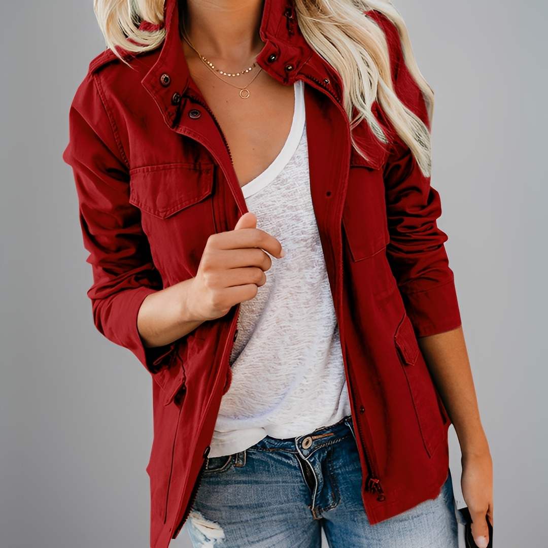 Abblaine - Damska kurtka casualowa i elegancka