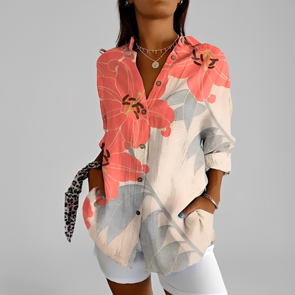 Annick - Modna bluzka z długim rękawem dla kobiet