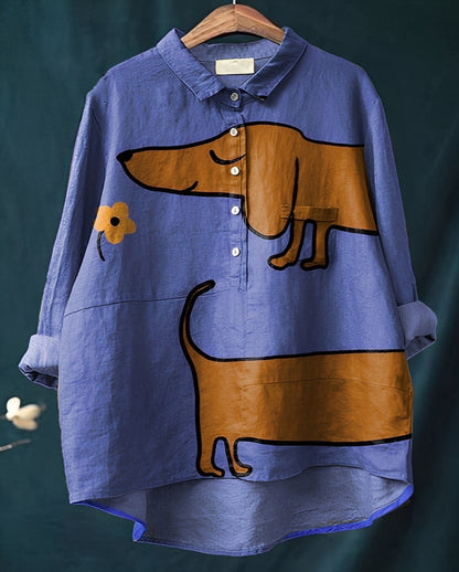 Eyden - Koszula artystyczna z długimi rękawami dla kobiet