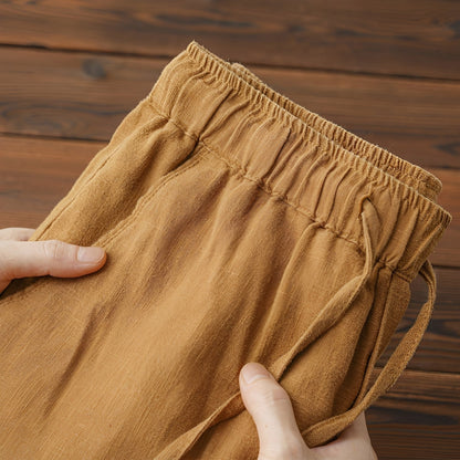 Eljude - Męskie spodnie z elastycznym sznurkiem dla wygody