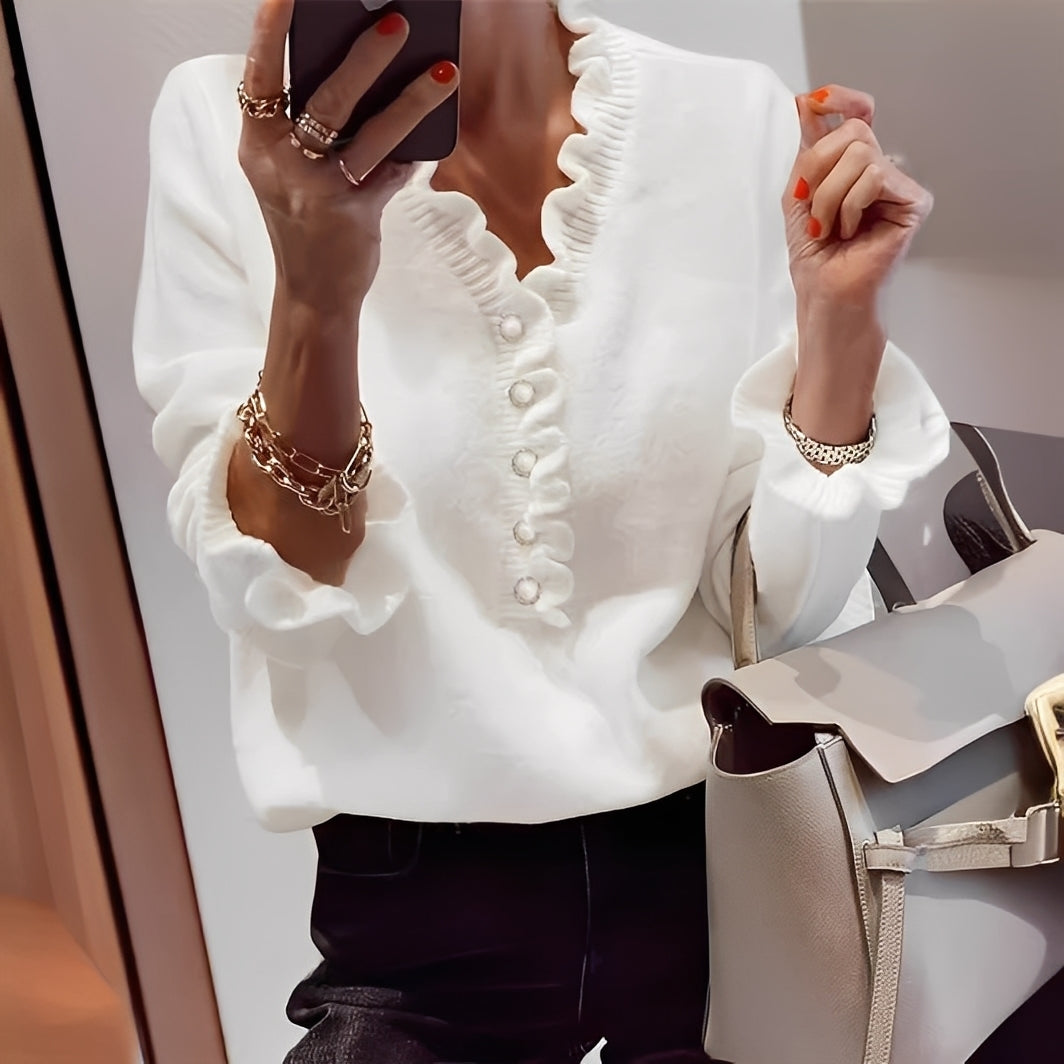 Isabella - Elegancki sweter z guzikami dla kobiet