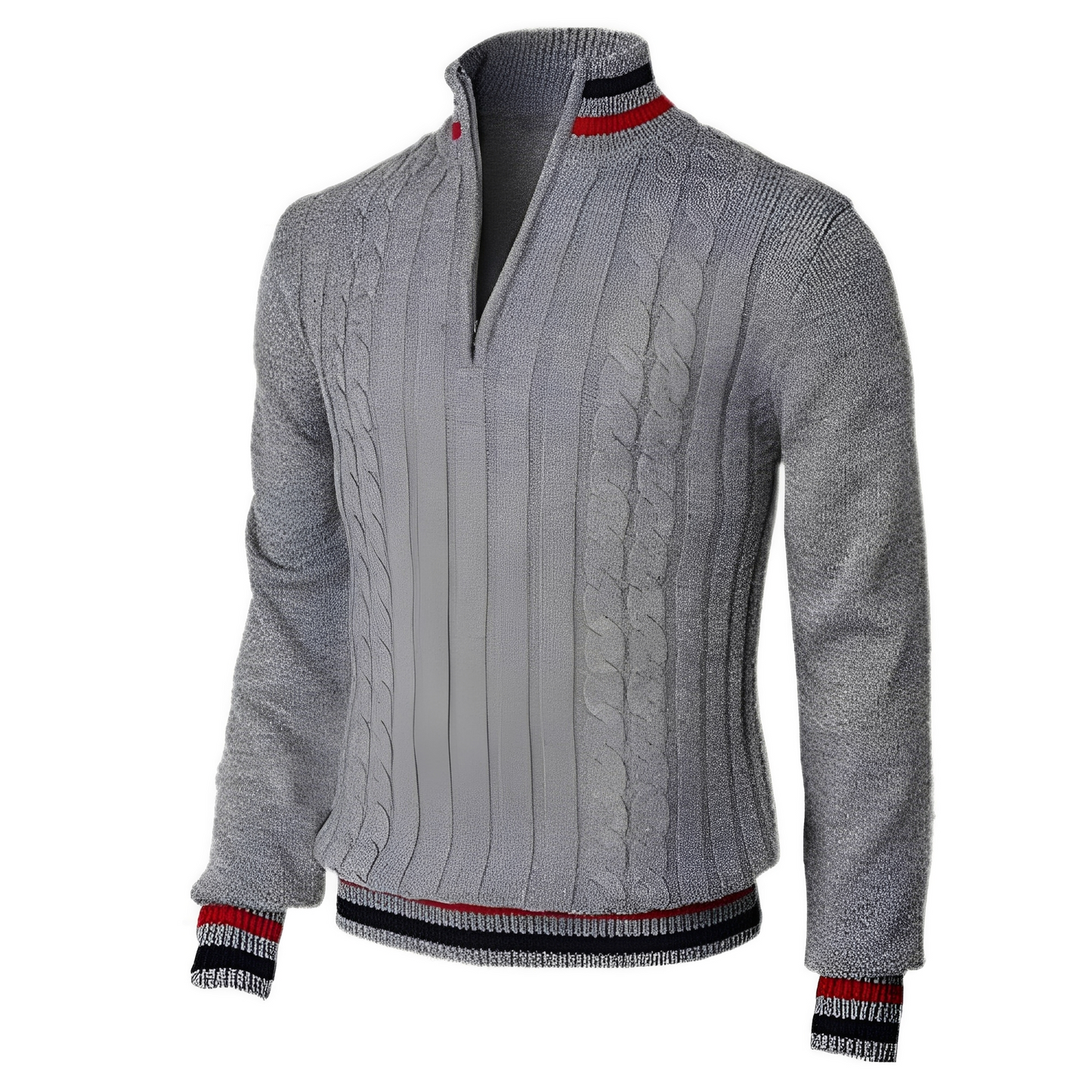 Jerry - Elegancki męski sweter z wysokim kołnierzem