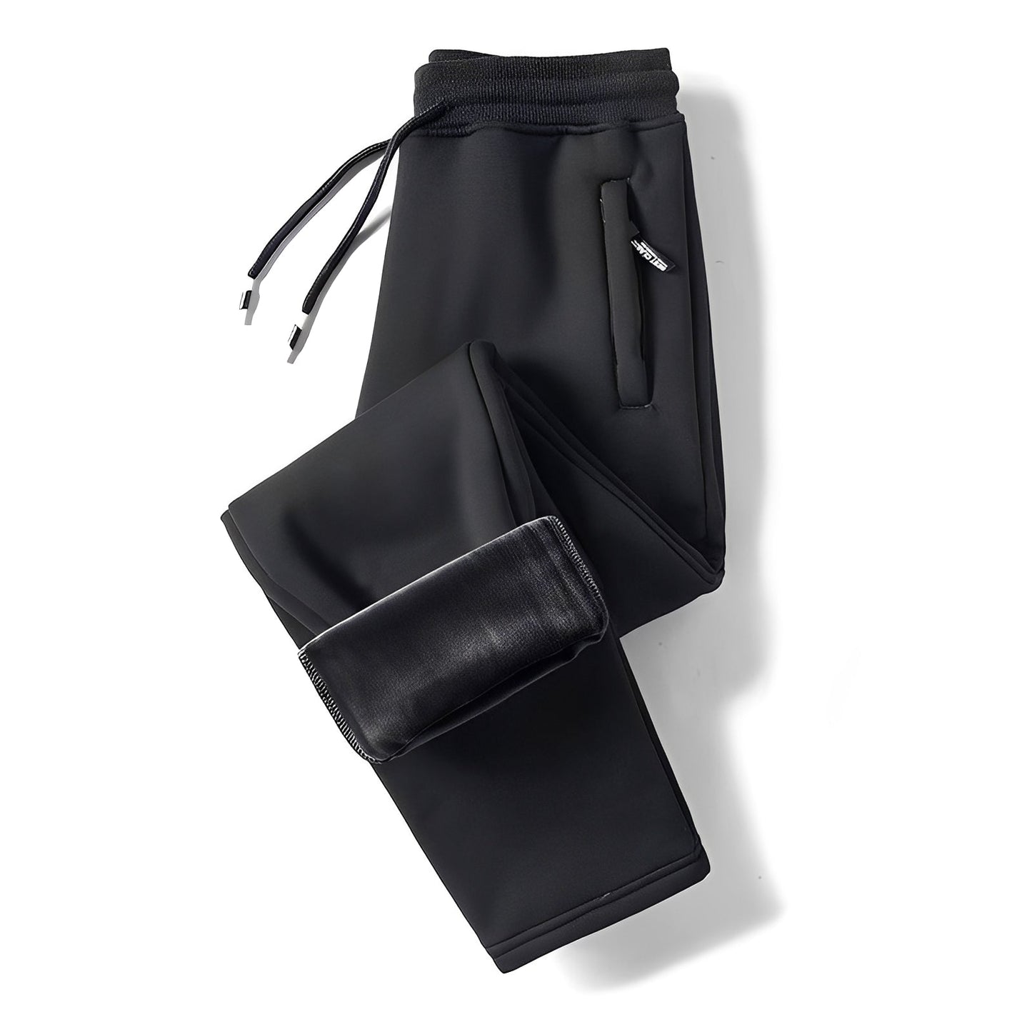 Theo - Swobodne, termiczne spodnie z prostymi nogawkami dla mężczyzn