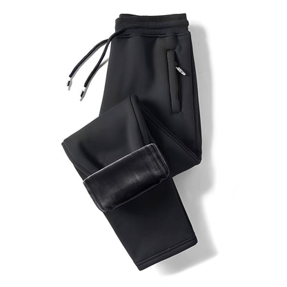 Theo - Swobodne, termiczne spodnie z prostymi nogawkami dla mężczyzn