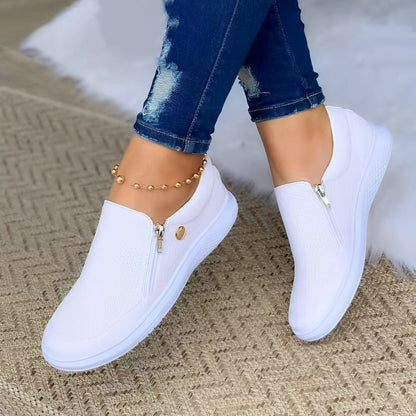 Aimee - Modne damskie buty z suwakiem