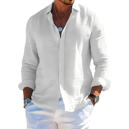 Félicien - Klasyczne polówki z długimi rękawami dla mężczyzn