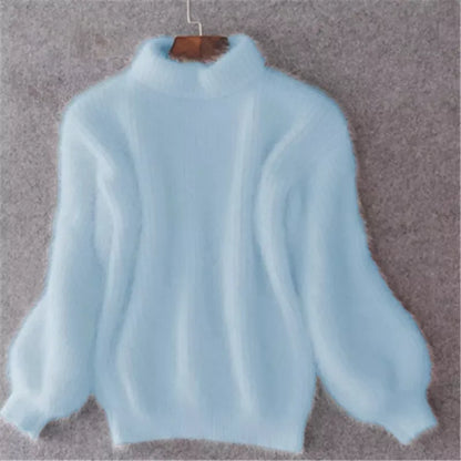 Brenda – Klasyczny Sweter w Stylu Angora