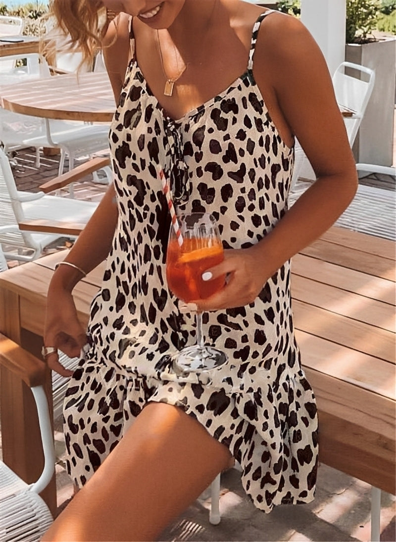 Tiffany - Wygodna sukienka casualowa z nadrukiem dla kobiet