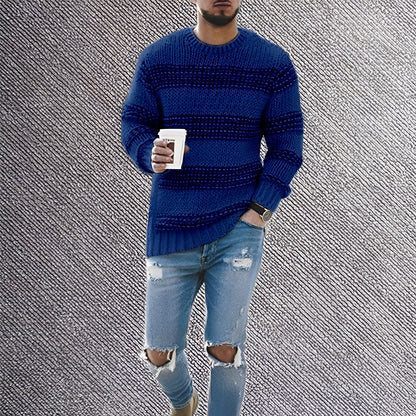 Richard - Wzorzysty ciepły sweter dla panów