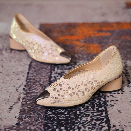 Priscille - Eleganckie damskie sandały z siateczki